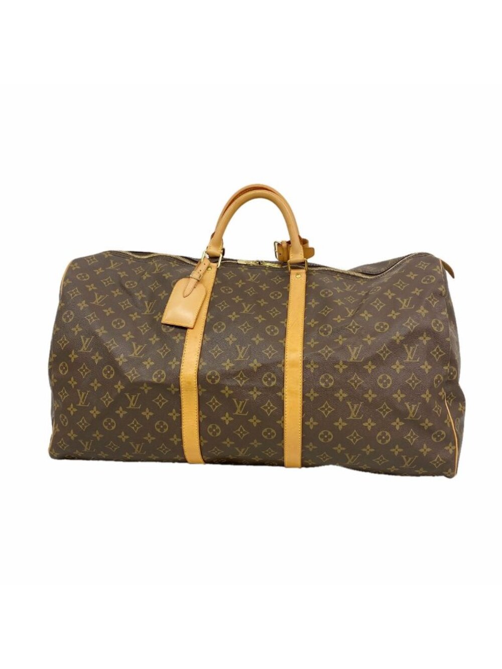Louis Vuitton Boston Bag Monogram Keepall 60 Brown